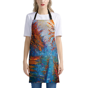 Autumn Painting Print Apron