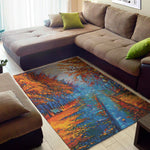 Autumn Painting Print Area Rug