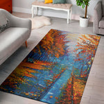 Autumn Painting Print Area Rug