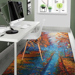 Autumn Painting Print Area Rug