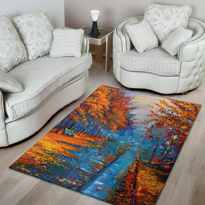 Autumn Painting Print Area Rug