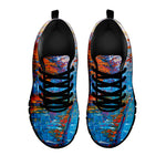 Autumn Painting Print Black Sneakers