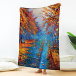 Autumn Painting Print Blanket