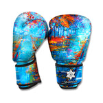 Autumn Painting Print Boxing Gloves