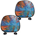 Autumn Painting Print Car Headrest Covers