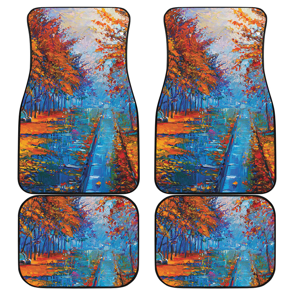 Autumn Painting Print Front and Back Car Floor Mats