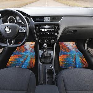 Autumn Painting Print Front and Back Car Floor Mats