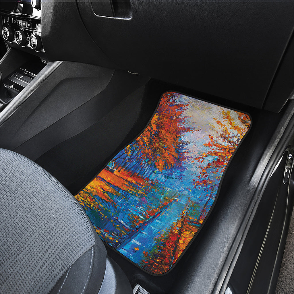 Autumn Painting Print Front and Back Car Floor Mats