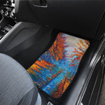 Autumn Painting Print Front and Back Car Floor Mats