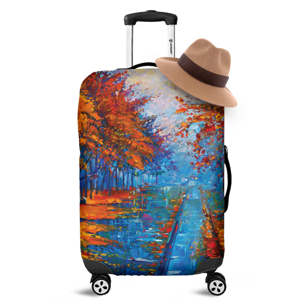 Autumn Painting Print Luggage Cover