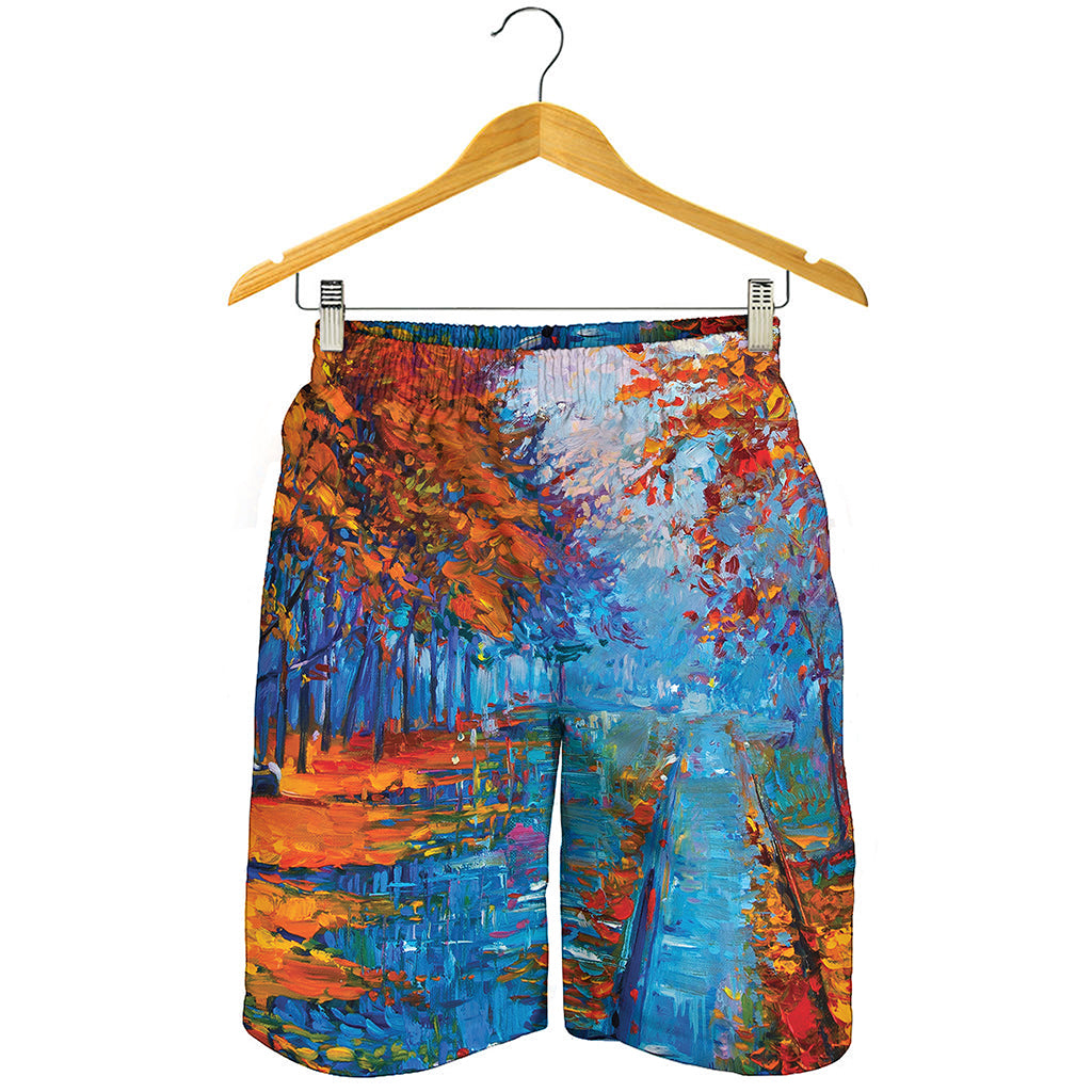 Autumn Painting Print Men's Shorts