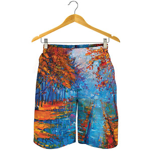 Autumn Painting Print Men's Shorts