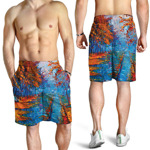 Autumn Painting Print Men's Shorts