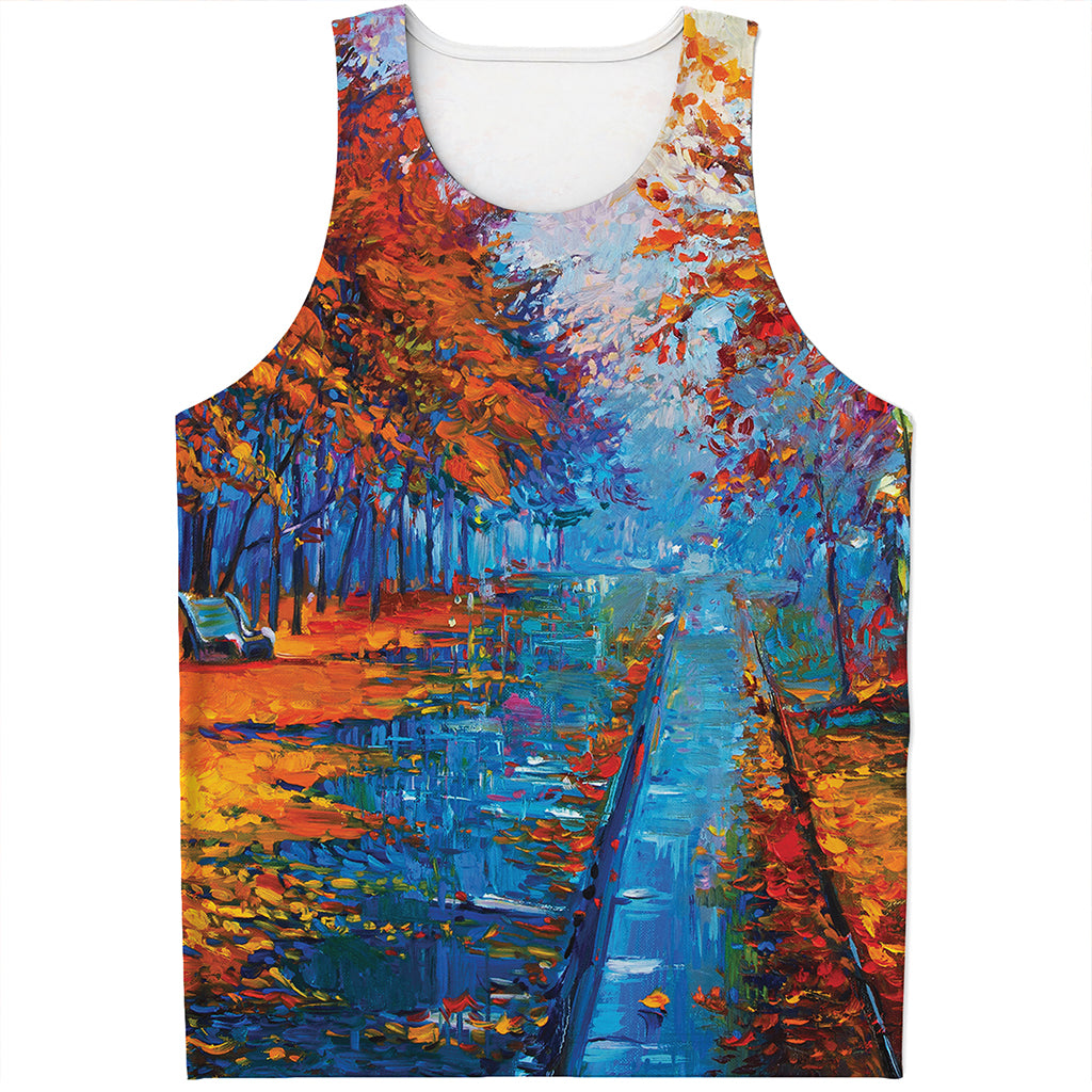 Autumn Painting Print Men's Tank Top