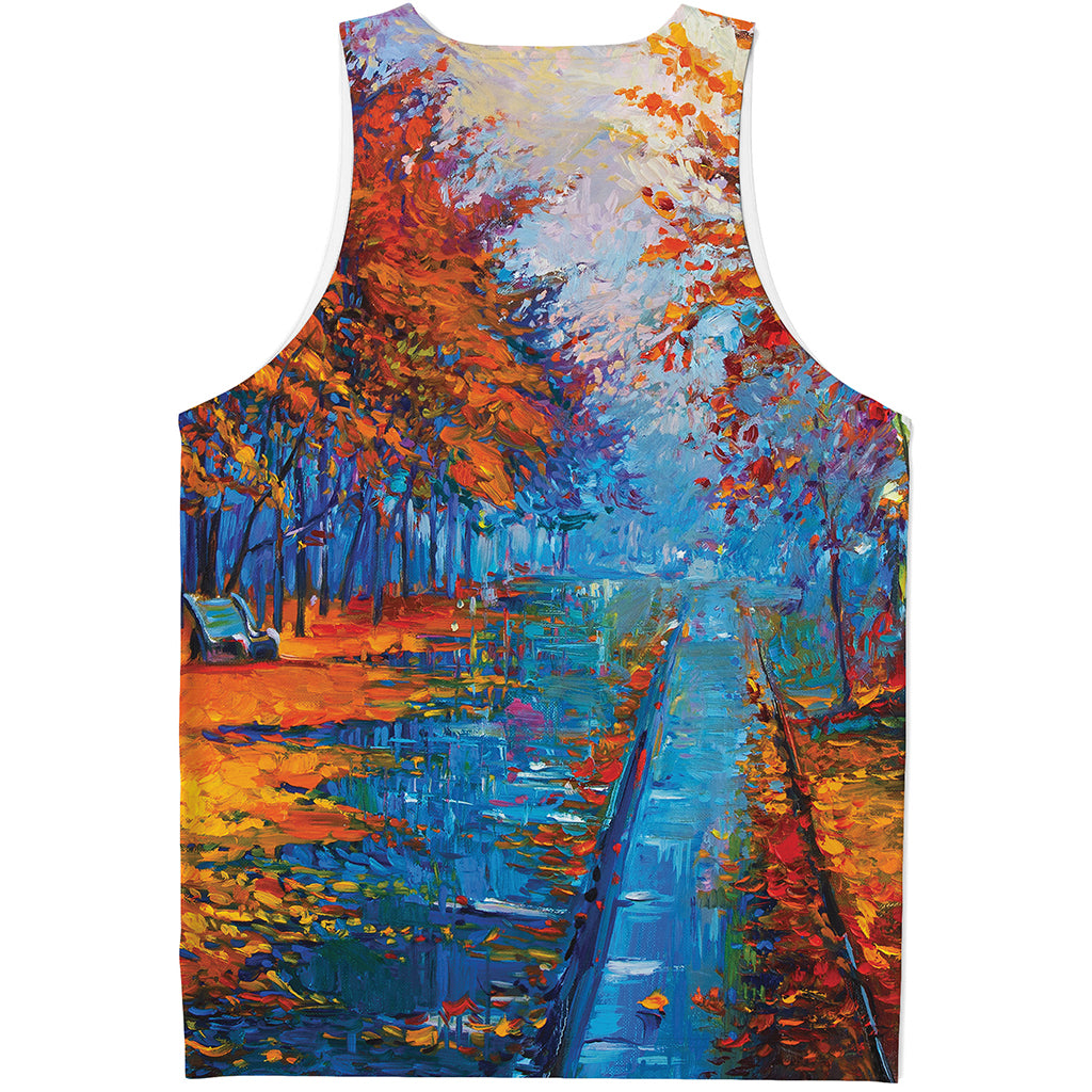 Autumn Painting Print Men's Tank Top