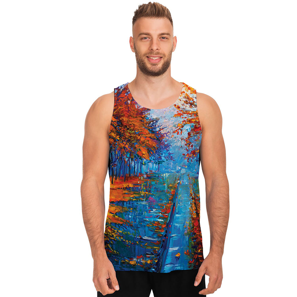 Autumn Painting Print Men's Tank Top