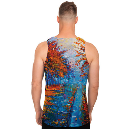 Autumn Painting Print Men's Tank Top