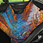 Autumn Painting Print Pet Car Back Seat Cover