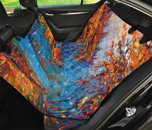 Autumn Painting Print Pet Car Back Seat Cover