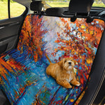 Autumn Painting Print Pet Car Back Seat Cover