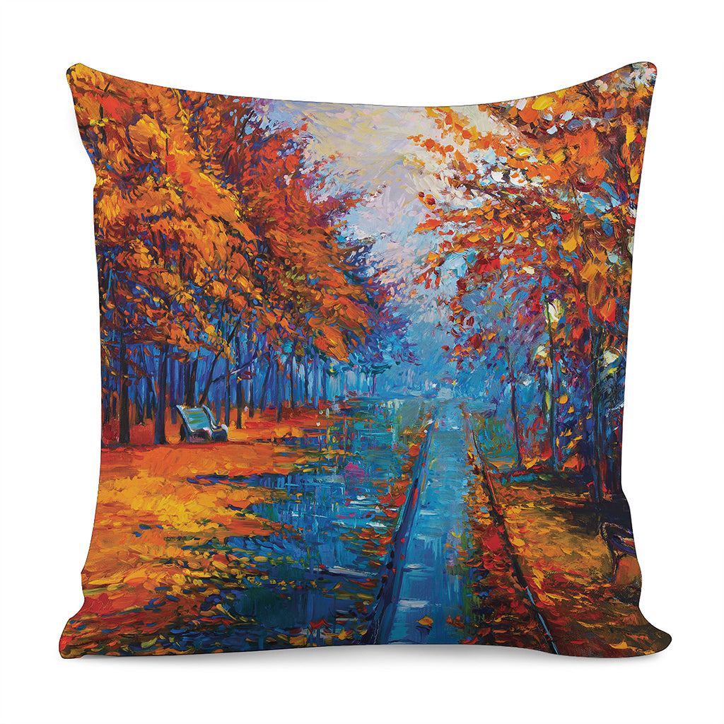 Autumn Painting Print Pillow Cover