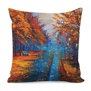 Autumn Painting Print Pillow Cover