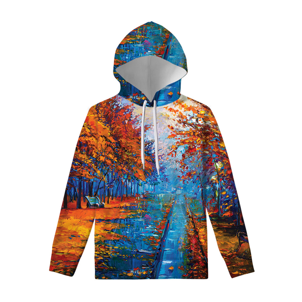 Autumn Painting Print Pullover Hoodie