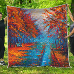 Autumn Painting Print Quilt