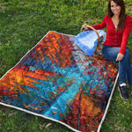 Autumn Painting Print Quilt