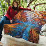 Autumn Painting Print Quilt