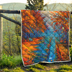 Autumn Painting Print Quilt