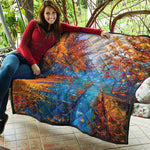 Autumn Painting Print Quilt