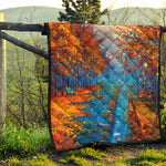 Autumn Painting Print Quilt