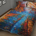 Autumn Painting Print Quilt Bed Set