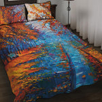 Autumn Painting Print Quilt Bed Set