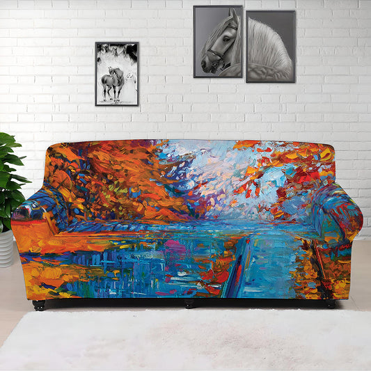 Autumn Painting Print Sofa Cover