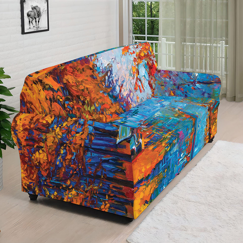 Autumn Painting Print Sofa Cover