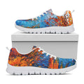 Autumn Painting Print White Running Shoes