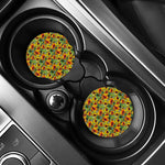 Autumn Sunflower Pattern Print Car Coasters