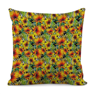Autumn Sunflower Pattern Print Pillow Cover