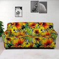 Autumn Sunflower Pattern Print Sofa Cover