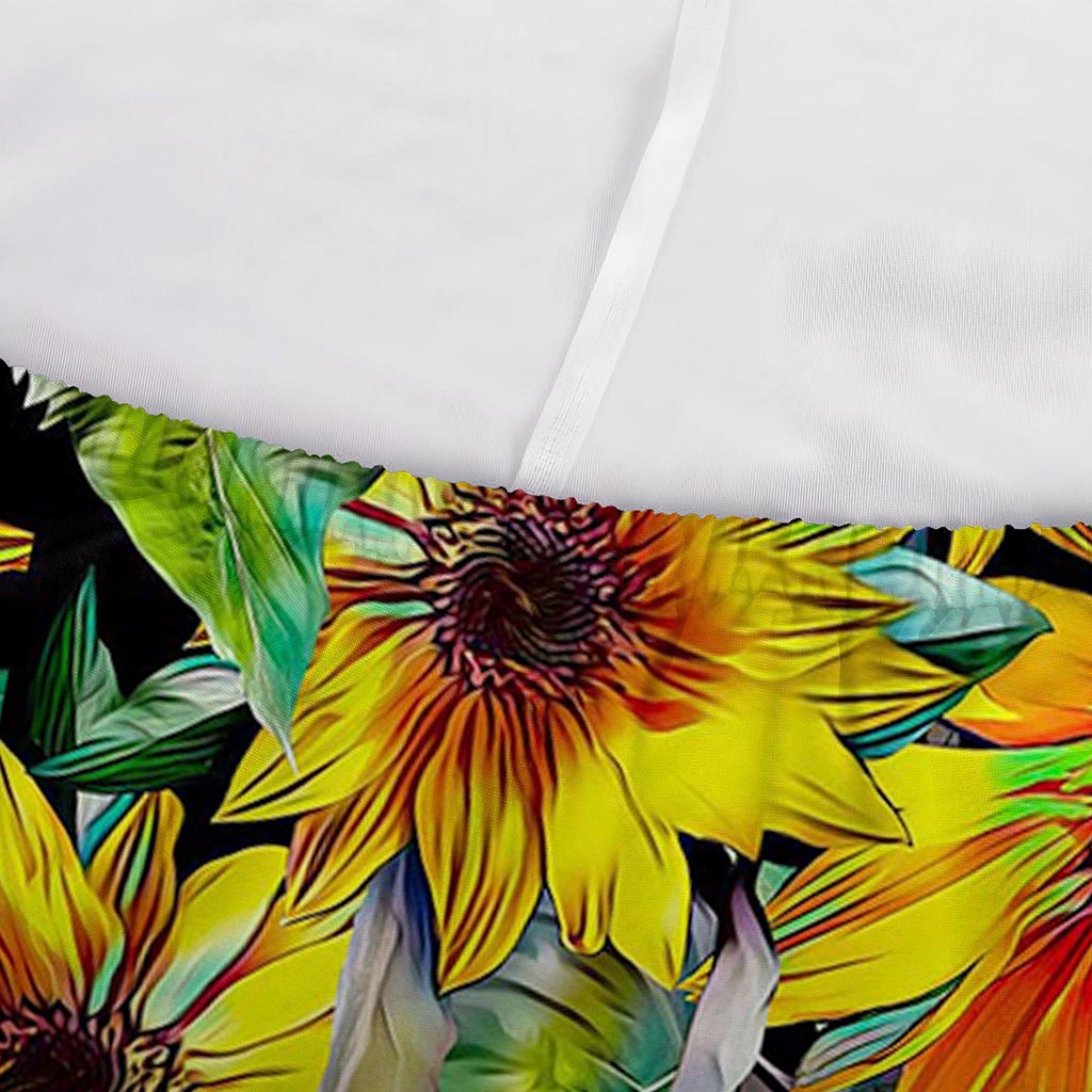 Autumn Sunflower Pattern Print Sofa Cover