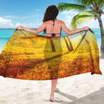 Autumn Trees Print Beach Sarong Wrap