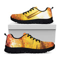Autumn Trees Print Black Running Shoes