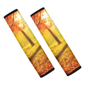 Autumn Trees Print Car Seat Belt Covers