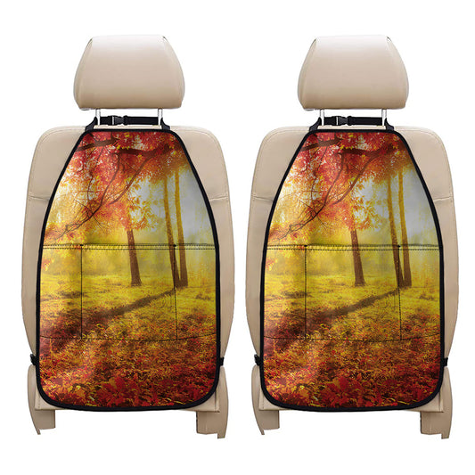 Autumn Trees Print Car Seat Organizers