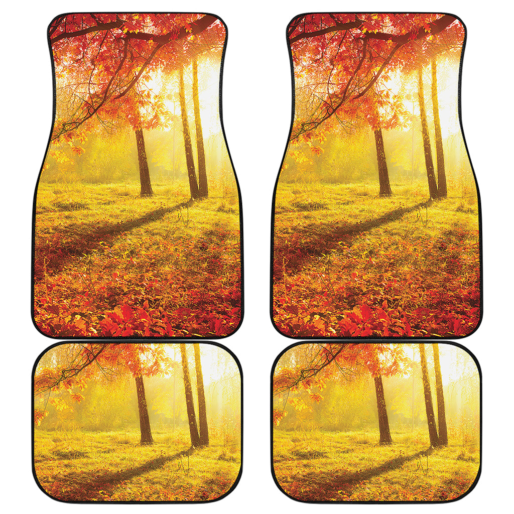 Autumn Trees Print Front and Back Car Floor Mats