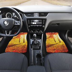 Autumn Trees Print Front and Back Car Floor Mats