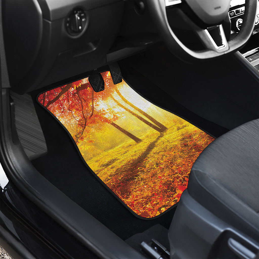 Autumn Trees Print Front and Back Car Floor Mats