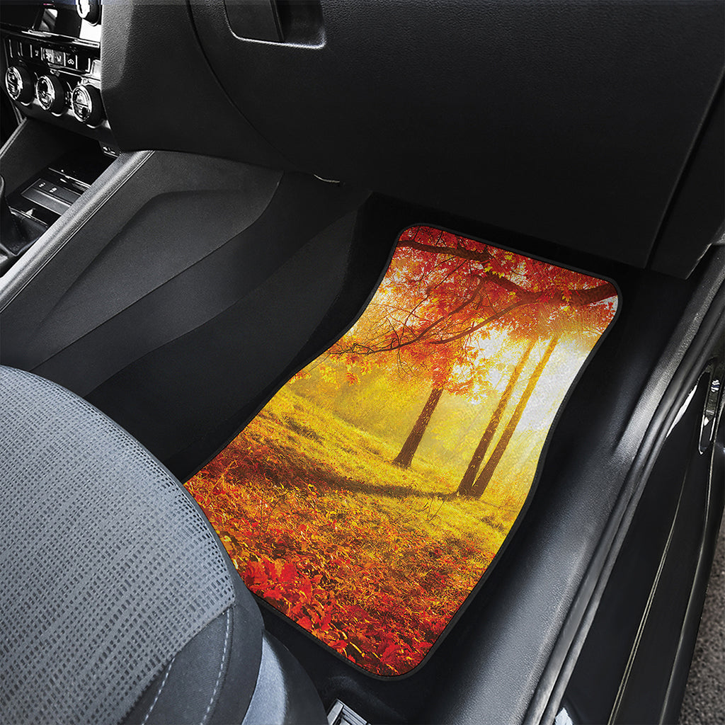 Autumn Trees Print Front and Back Car Floor Mats